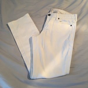 J. Crew Factory White Matchstick Jeans